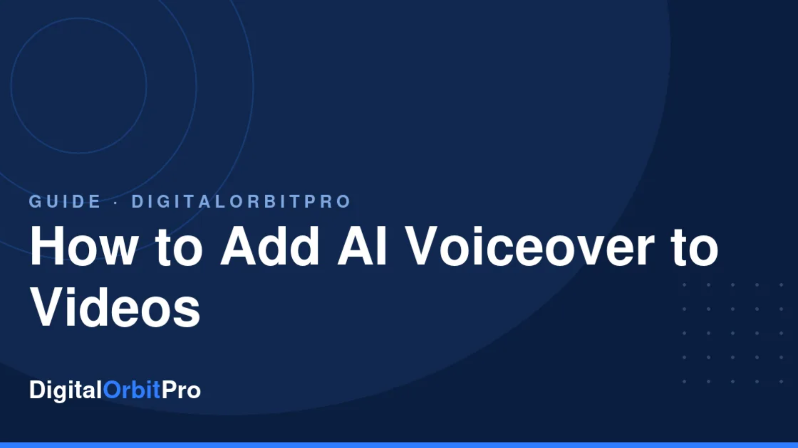 How to Add AI Voiceover to Videos review — DigitalOrbitPro