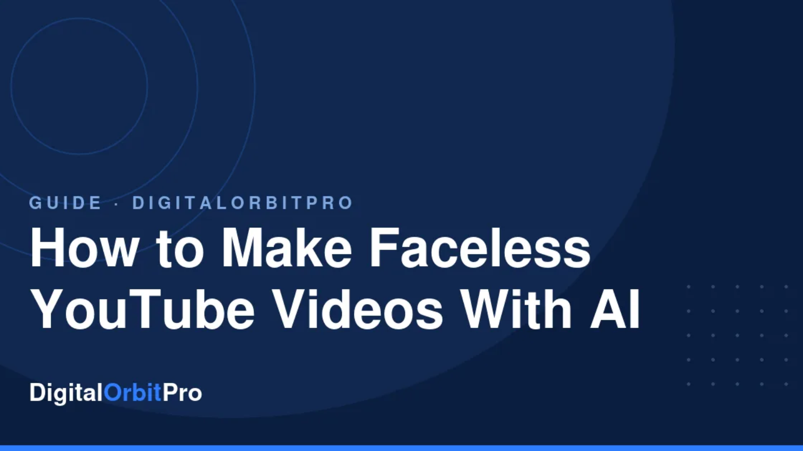 How to Make Faceless YouTube Videos With AI review — DigitalOrbitPro
