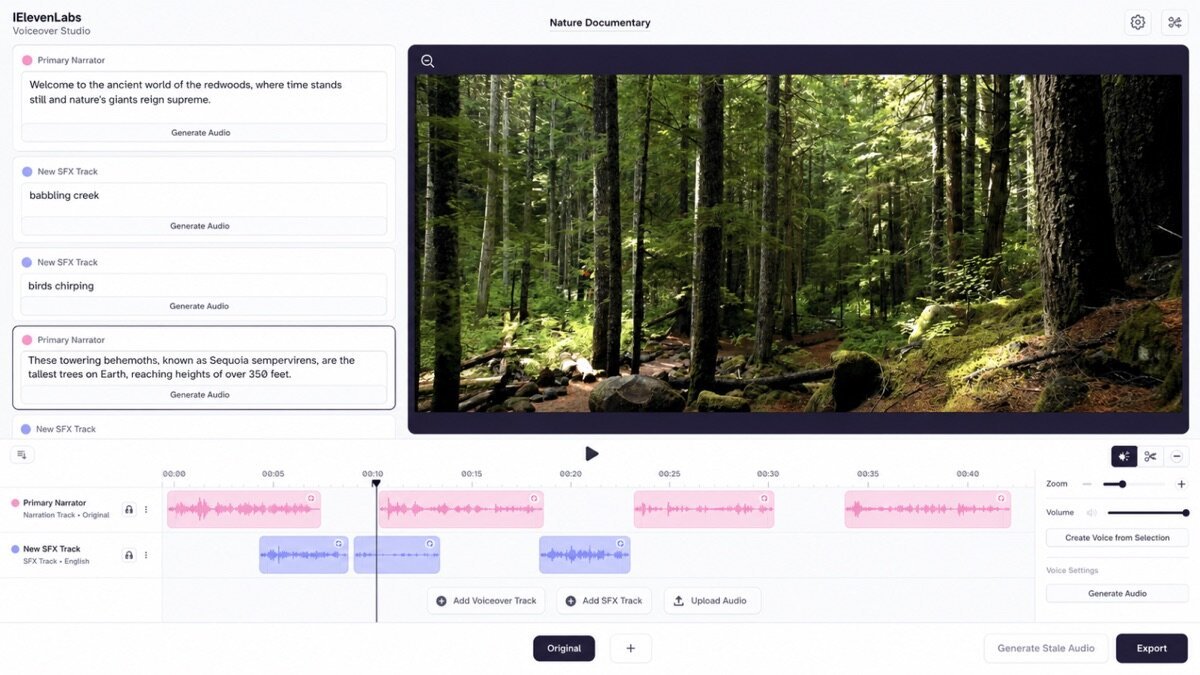 Elevenlabs review — ElevenLabs interface screenshot