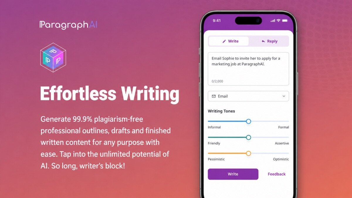 Paragraphai review — ParagraphAI interface screenshot
