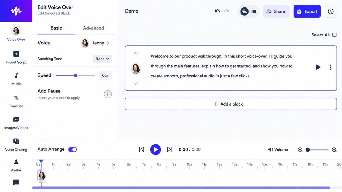 Speechify review — Speechify interface screenshot